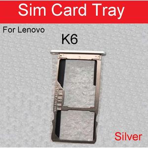 Sim-kaart Houder Lade Voor Lenovo Vibe K6/K6 Note K53a48/K6 Power K33a42 Sim Card Reader Slot adapter Socket Reparatie Deel