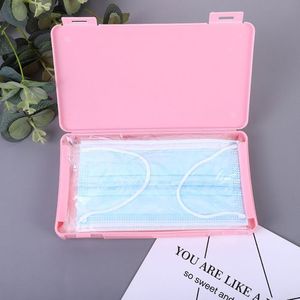 Pp Masker Opbergdoos Masker Houder Draagbare Stofkap Vochtbestendige Kinderen Student Masker Doos Diverse Kleuren