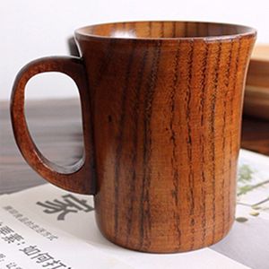 Jujube Mok Houten Koffie Bier Mokken Hout Cup Handgemaakte Thee Cup Met Handvat 28GF