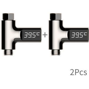 Led Display Water Douche Thermometer Zelf-Genererende Elektriciteit Water Temperatuur Monitor Energie Slimme Meter Thermometer
