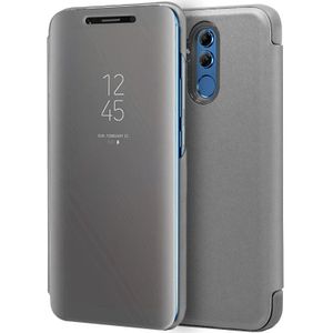 Huawei Mate 20 Lite Clear View Flip Cover Case Zilver