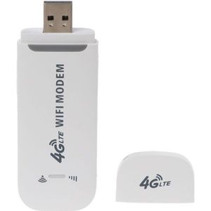 4G LTE Universal Router 150Mbps Dongle USB Network Card Unlocked Wireless Home High Speed Small WiFi Modem Adapter White