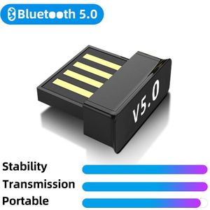 Usb Blu-Tanden Adapter BT5.0 Usb Draadloze Computer Adapter Audio Ontvanger Zender Dongles Laptop Oortelefoon Mini Sender