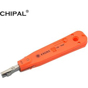 Chipal Punch Down Tool Kit Krone Lsa-Plus Met Sensor Voor Telecom Telefoon Ethernet Netwerk RJ11 Draad cat5 RJ45 Kabel