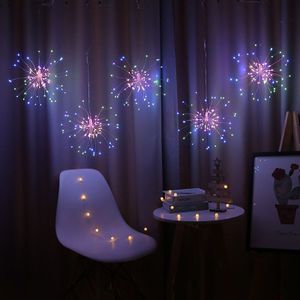 Guirlande Verlichting Outdoor Vuurwerk Kerstverlichting Power Led String Koperdraad Fairy Lights Xmas Party Decor Lamp
