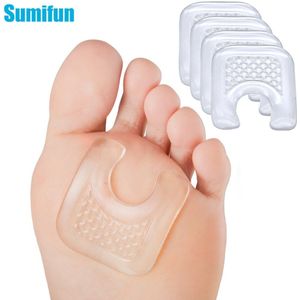 4 Stuks U-Vormige Teen Protector Gel Eelt Pads Waterdichte Voet Maïs Protector Sticker Verminderen Wrijven Herbruikbare Eelt Kussens
