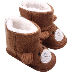 Baby Winter Laarzen Baby Peuter Pasgeboren Leuke Cartoon Beer Schoenen Meisjes Jongens Babyschoenen Super Warm Houden Sneeuwveld Booties Boot