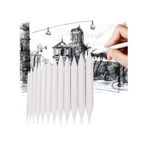 12 stuks Wit Papier Pen Mengen Stompen Schets Wrijven Tekening Tool Schets Tekening Tool art supply tekening set