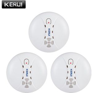 Corina 3 Stks/partij 433Mhz Thuis Keuken Beveiliging Draadloze Rookmelder Fire Sensor Alarm Voor G18 W18 W20 Gsm Wifi alarmsysteem