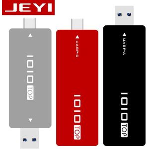 JEYI IOIO TYPE-C USB3.1 USB3.0 m.2 NGFF SSD Mobiele Drive VIA VLI716 Ondersteuning TRIM SATA3 6 Gbps UASP Aluminium SSD HDD Encl