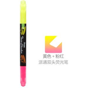 5 stks Japan Pentel SLW8 Markeerstift Dubbele Hoofd Dubbele Kleur Water-gebaseerde Marker Sleutel Kleur Marker Pen