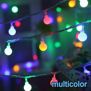 Festoen LED String Lights Kerst Indoor Kerstverlichting Garland Op Batterijen Bal Gordijn Decoratie Boom Lichten Outdoor