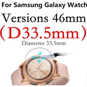 VSKEY 100 pcs Gehard Glas Voor Samsung Galaxy Horloge 46mm Screen Protector D33.5mm Sport Smart Horloge Beschermende Film