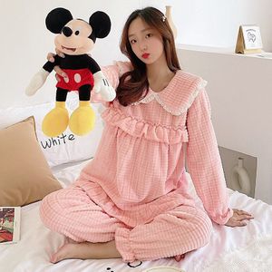320G Herfst Winter Dikke Warme Fleece Moederschap Verpleging Nachtkleding Pyjama Kleding Voor Zwangere Vrouwen Zwangerschap Slaap Lounge Wear