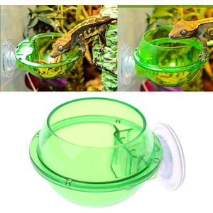 Reptiel Anti-Escape Voedsel Kom Cup Schildpad Hagedis Worm Levend Voedsel Container B85C