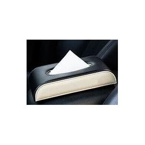 Zwart Pu Lederen Auto Tissue Box Cover Servet Papier Houder Handdoek