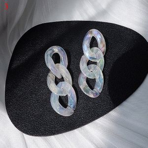 Transparant Acryl Ketting Oorbellen C-Vormige Cirkel Oorbellen Voor Vrouwen Sieraden Charm Earring