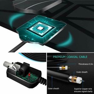 960 Mijl Tv Antenne Indoor Amplified Digitale Hdtv Antenne 4K Tv 1080P T5UA