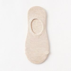 10 Stuks = 5 Pairs Zomer Japanse Effen Kleur Dames Onzichtbare Sokken Siliconen Antislip Vrouwen Katoenen Sokken slipper Sokken