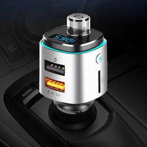 Cden Fm-zender U Disk Lossless Muziekspeler Auto Mp3 Speler Bluetooth Handsfree Bellen QC3.0 Autolader Sfeer Verlichting