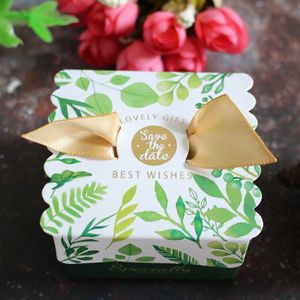 10pcs Lint Bronzing box Candy Bag wedding geschenkdoos dank u box cookie bag merci favor Tassen