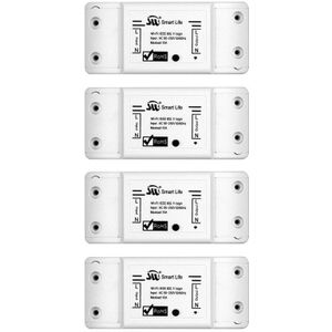 DIY WiFi Slimme Lichtschakelaar Universele Breaker Timer Draadloze Afstandsbediening Werkt met Alexa Google Thuis Smart Home