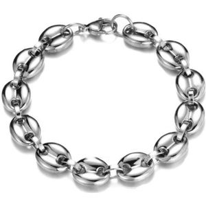 11Mm Koffiebonen Kettingen Armbanden Rvs Kettingen Voor Mannen Vrouwen Hiphop Verklaring Charme Sieraden