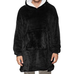 Wearable Deken Hoodie Sweatshirt Comfortabele Nachtkleding Lange Mouw Fleece Voering Nachtkleding Met Kap Voor Vrouwen Mannen