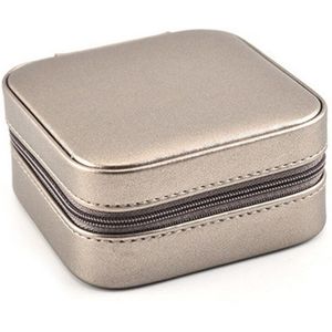 Sieraden Doos Draagbare Organizer Oorbel Houder Rits Vrouwen Sieraden Display Travel Case