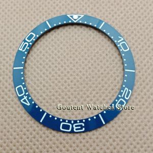 38Mm Blauw/Zwart Super Lichtgevende Bezel Insert Keramische Bezel Ring Insert Horloge Onderdelen Fit Voor 40Mm Horloges