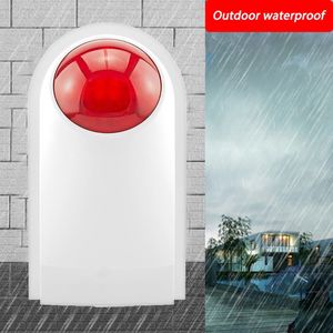 433Mhz 120db Rood Licht Sirene Draadloze Flash Strobe Outdoor Geluid Sirene Home Security Beschermen Alarmsysteem