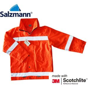 Salzmann 3 M Scotchlite Waterdichte Saftey Jas Veiligheid Jas Oranje