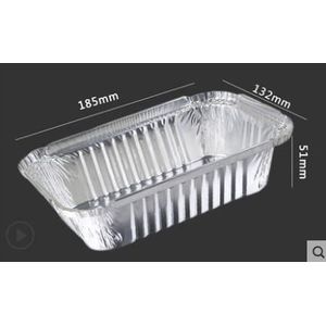 20 stks/partij BBQ Aluminiumfolie Vet Drip Pannen Recyclebaar Grill Vangen Lade Weber Outdoor Voor Indirecte Koken 680 ml 850 ml