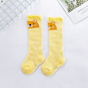 Kinderkleding Zomer Dunne Mesh Jongens En Meisjes Anti-Muggen Sokken Panda Pop Drie-Kleur Combinatie Serie