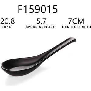 Soep Lepel Zwarte Matte Pollepel Lepel Japanse Stijl Hand Getrokken Noodle Servies Anti-Val Schildpad Vormige Lepel 1.10