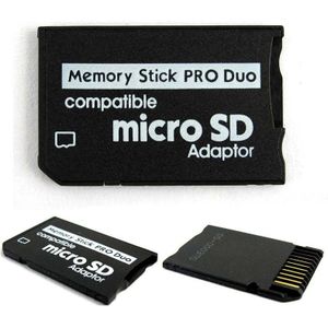 Ingelon Geheugenkaart Adapter Micro Sd Memory Stick Adapter Conventer Case Voor Psp Micro Sd 1 Mb-128 gb Memory Stick Pro Duo