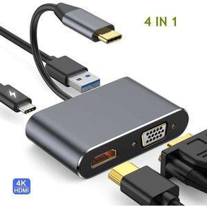 Thunderbolt 3 Usb Type C Hub 4K Docking Station Adapter Usb 3.0 Laptop Accessoires USB-C Pd Converter Voor macbook Air