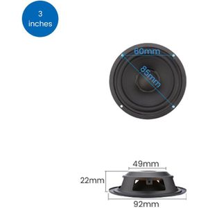 Aiyima 2Pcs Bass Speaker Passieve Radiator 3 4 6.5 8 Inch Woofer Diafragma Radiator Trillingen Membraan Speaker Reparatie Deel