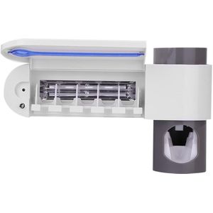 Antibacteria Uv Steriliseren Tandenborstel Houder Multifunctionele Automatische Tandpasta Squeezers Dispenser Thuis Badkamer Accessoires Set