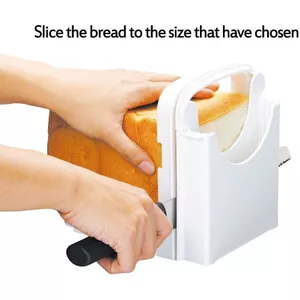 Broodsnijmachine voor Zelfgebakken Brood, Snijgids voor Toastbrood met Kruimellade Opvouwbare Broodsnijgids Keuken DIY Bakken Gebakgereedschap