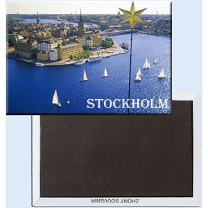 Gamla_stan_stockholm_sweden Koelkast Magneten 21509 Natuurlijke Regio Toeristische