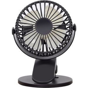 Usb Oplaadbare Clip Desktop/Tafel Fan Mini Klem Ventilator 360 Graden Roterende Ventilator Ontmoette Nachtlampje Luchtkoeler Fan
