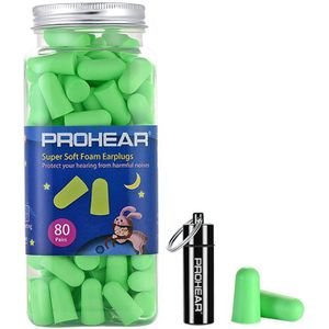 Zohan 80 Pairs Foam Oordopjes Noise Herbruikbare Blocker/Filter Geluiddichte Oorkappen Voor Slapen Oordopjes Siliconen Draagtas