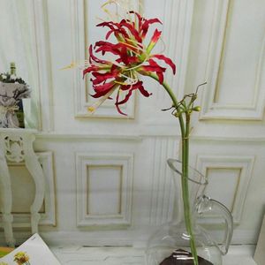 2 vorken kunstmatige higanbana bloem tak simulatie orchidee bloemen thuis bruiloft decoratie