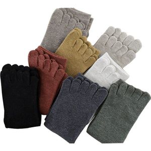 5 Paren/partij Katoen Vijf Vinger Korte Sokken Voor Vrouw Meisje Solid Ademende Zachte Elastische Harajuku Sokken Met Tenen Heet Verkoop