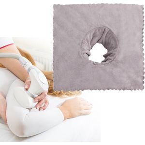 Massage Tafel Sheet Covers Met Gezicht Adem Gat Wasbaar Satijn Strip 35X35Cm Zachte Herbruikbare Handdoek Protector Voor massage Bed