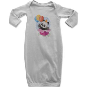 Angemiel Baby Cadeau Pakket Panda Baby Boy Slaapzak Wit