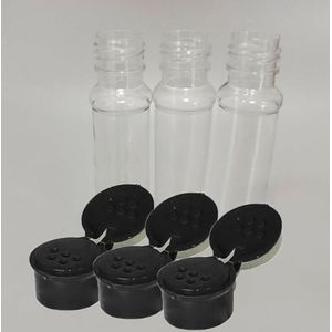 20 stuks 100ml Clear Spice Kruiden Jar Kan Zout Peper Shakers Peper Fles Barbecue Specerij Keuken Gadget Tool