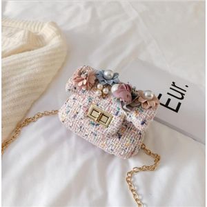 Mooie Mini Handtas Voor Meisjes Koreaanse Stijl Mode Kleine Crossbody Tas Met Ketting Kinderen Tas Winter