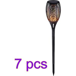 Flikkerende Led Solar Flame Licht Lamp Waterdicht Tuin Decoratie Landschap Gazon Lamp Outdoor Spotlight Path Verlichting Torch